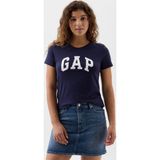 GAP 729555000 V-SS Logo Classic Mavi Günlük Stil Kadın T-Shirt