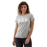 GAP 729555005 V-Ss Logo Classic Gri Günlük Stil Kadın T-shirt