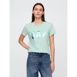 Gap 729555013 V-Ss Logo Classic Tee Kadın Tişört - Turkuaz