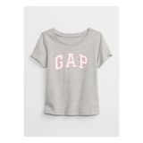 GAP Baskılı Açık Gri Bebek T-Shirt 459909001-A