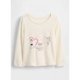 Gap Baskılı Bej Kız Çocuk T-Shirt 812482002 - 4 Yaş