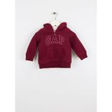 GAP Baskılı Kız Çocuk Kapüşonlu Sweatshirt, Kırmızı, 6-7 Yaş