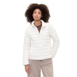 GAP Bayan Logo Hafif Puffer Ceket, Fildişi Frost V2, S