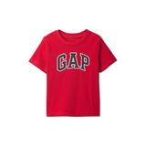 GAP Bebek Genç Erkek Kısa Kollu Logo Tişört, Modern Kırmızı, 18-24 Ay
