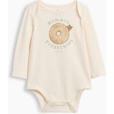 Gap Bebek Kırık Beyaz First Favorites Organik Pamuk Grafik Baskılı Bodysuit - 0 - 3 Ay