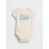 Gap Bebek Kırık Beyaz Organik Pamuk Logo Bodysuit - 3 - 6 Ay
