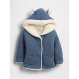 Gap Bebek Mavi Bebek Sherpa Astarlı Hırka - 0 - 3 Ay