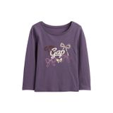 GAP Bebek Uzun Kollu T-Shirt, 2YRS, 794664005, Mor, Üniseks bebek