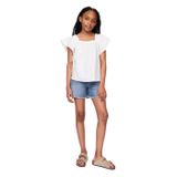 GAP Çocuk Denim Midi Şort - Açık, 7, 740946000, Mavi, Kız Çocuklar