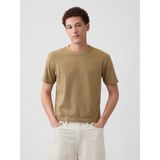 Gap Erkek Açık Kahverengi Heavyweight Crop T-Shirt