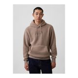 GAP Erkek Açık Kahverengi Relaxed Sherpa Logo Sweatshirt