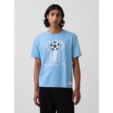 Gap Erkek Açık Mavi Fıfa World Cup™ Klasikleri Relaxed Grafik T-Shirt - 2XL