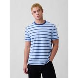 Gap Erkek Açık Mavi Relaxed Bisiklet Yaka T-Shirt - XS