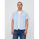 Gap Erkek Açık Mavi Relaxed Denim Gömlek - S