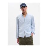 GAP Erkek Açık Mavi Standart Fit Oxford Gömlek