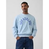 Gap Erkek Açık Mavi Vintagesoft Terry Oversized Gap Athletic Sweatshirt - 2XL