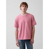 Gap Erkek Açık Pembe Heavyweight Relaxed T-Shirt - XL