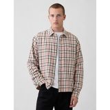Gap Erkek Açık Pembe Sunwashed Twill Düz Kenar Gömlek - XS