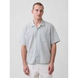 Gap Erkek Açık Yeşil Keten Karışımı Relaxed Gömlek - 2XL