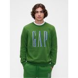 Gap Erkek Açık Yeşil Logo Fleece Sweatshirt - M