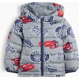 Gap Erkek Bebek Açık Gri Cars Grafik Baskılı Puffer Şişme Mont - 6 - 12 Ay