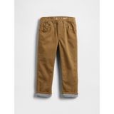Gap Erkek Bebek Açık Kahverengi Cozy-Lined Baggy Jean Pantolon - 4 Yaş