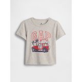 Gap Erkek Bebek Açık Kahverengi Grafik Baskılı T-Shirt - 2 Yaş