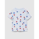 Gap Erkek Bebek Açık Mavi Grafik Baskılı T-Shirt - 12 - 18 Ay
