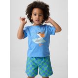 Gap Erkek Bebek Açık Mavi Grafik Logo T-Shirt - 18 - 24 Ay