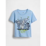 Gap Erkek Bebek Açık Mavi Mix & Match Grafik Baskılı T-Shirt - 18 - 24 Ay
