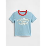 Gap Erkek Bebek Açık Mavi Mix & Match Grafik Baskılı T-Shirt - 2 Yaş