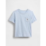 Gap Erkek Bebek Açık Mavi Mix & Match Pocket T-Shirt - 6 - 12 Ay