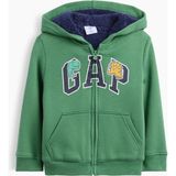 Gap Erkek Bebek Açık Yeşil Sherpa Astarlı Logo Fermuarlı Sweatshirt - 2 Yaş