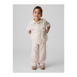 GAP Erkek Bebek Bej Keten Karışımı Pull-On Pantolon