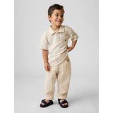 Gap Erkek Bebek Bej Pamuk Gauze Pull-On Barrel Pantolon - 2 Yaş