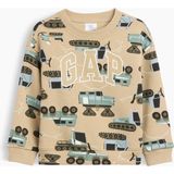 Gap Erkek Bebek Bej Relaxed Bisiklet Yaka Sweatshirt - 5 Yaş