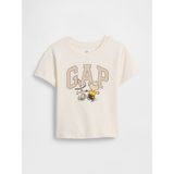 Gap Erkek Bebek Beyaz Babygap | Peanuts Grafik T-Shirt - 3 Yaş
