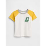 Gap Erkek Bebek Beyaz Colorblock Brannan Bear Grafik Baskılı T-Shirt - 6 - 12 Ay