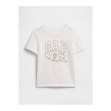 GAP Erkek Bebek Beyaz Grafik Baskılı T-Shirt