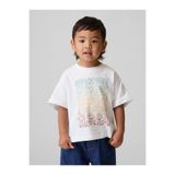 GAP Erkek Bebek Beyaz Keith Haring Grafik Baskılı T-Shirt
