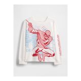 GAP Erkek Bebek Beyaz Marvel Grafik Baskılı T-Shirt
