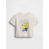 Gap Erkek Bebek Beyaz Minions Oversized Grafik Baskılı T-Shirt - 3 Yaş