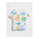 GAP Erkek Bebek Beyaz Mix & Match Cep T-Shirt