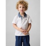 Gap Erkek Bebek Beyaz Organik Pamuk Polo T-Shirt - 4 Yaş