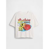 GAP Erkek Bebek Beyaz Oversized Grafik Baskılı T-Shirt, 6-12 Ay