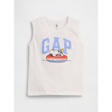 Gap Erkek Bebek Beyaz Peanuts Logo Atlet - 6 - 12 Ay