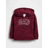 Gap Erkek Bebek Bordo Gap Easy Logo Baskılı Fermuarlı Sweatshirt - 6 - 12 Ay