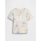 Gap Erkek Bebek Ekru Grafik Logo T-Shirt - 2 Yaş