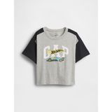 Gap Erkek Bebek Gri Hot Wheels Grafik Logo T-Shirt - 6 - 12 Ay
