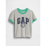 Gap Erkek Bebek Gri Logo Ringer T-Shirt - 5 Yaş